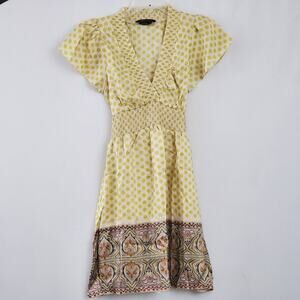 BCBGMaxAzria Polka Dot Bohemian Silk Dress